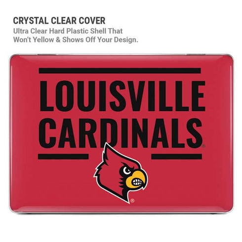 University of Louisville Cardinals Striped MacBook Cases